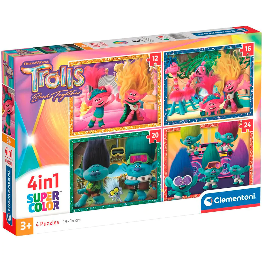 Trolls 3 Puzzle 4 12-16-20-24St Produktfoto