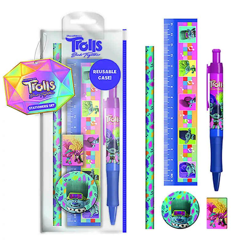 Trolls Schreibwaren Set Produktfoto