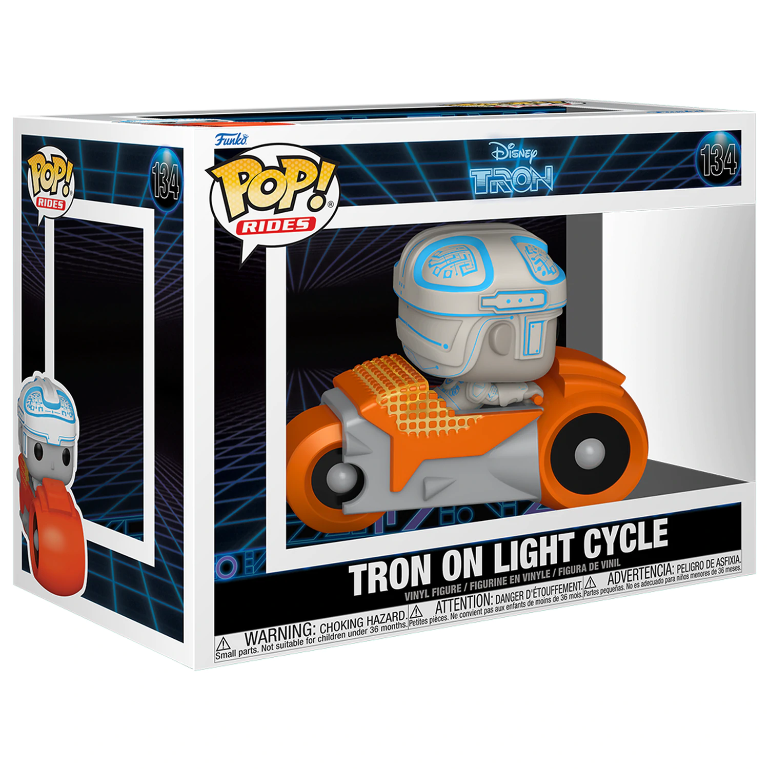 Tron(1982) Funko POP! Rides Deluxe Vinyl Figur Tron mit Cycle 9 cm Produktfoto