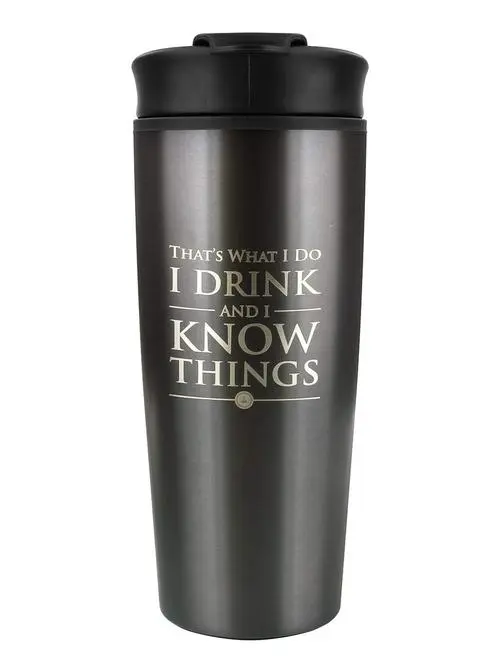 Game of Thrones I Drink And I Know Things Reisebecher Produktfoto