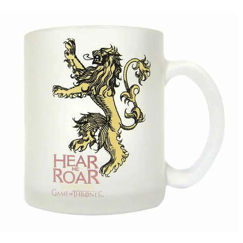 Game of Thrones Lannister durchsichtiger Glasbecher Produktfoto