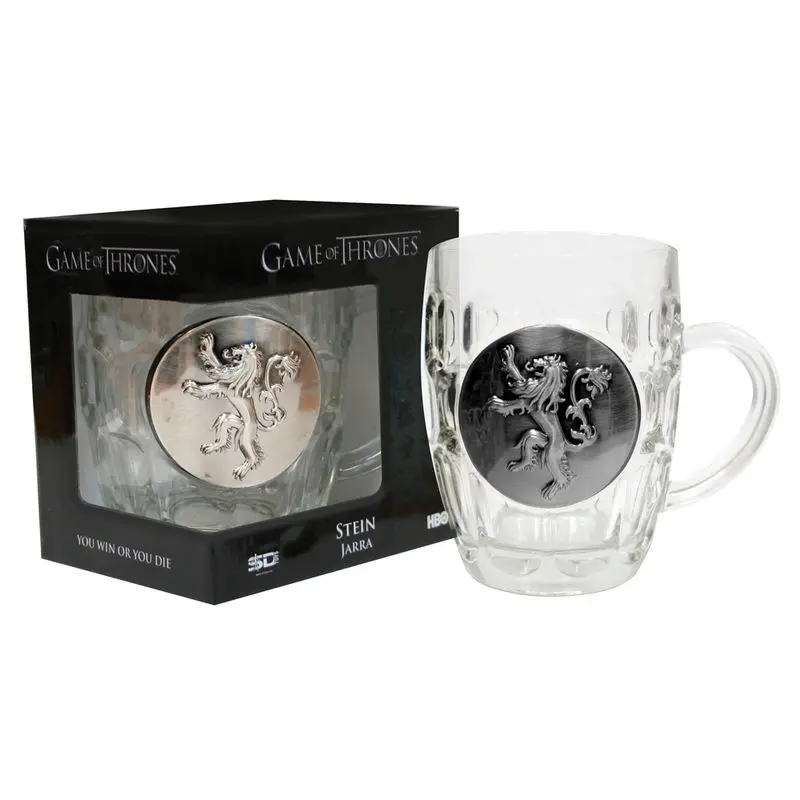 Game of Thrones Lannister Glas Krug Produktfoto