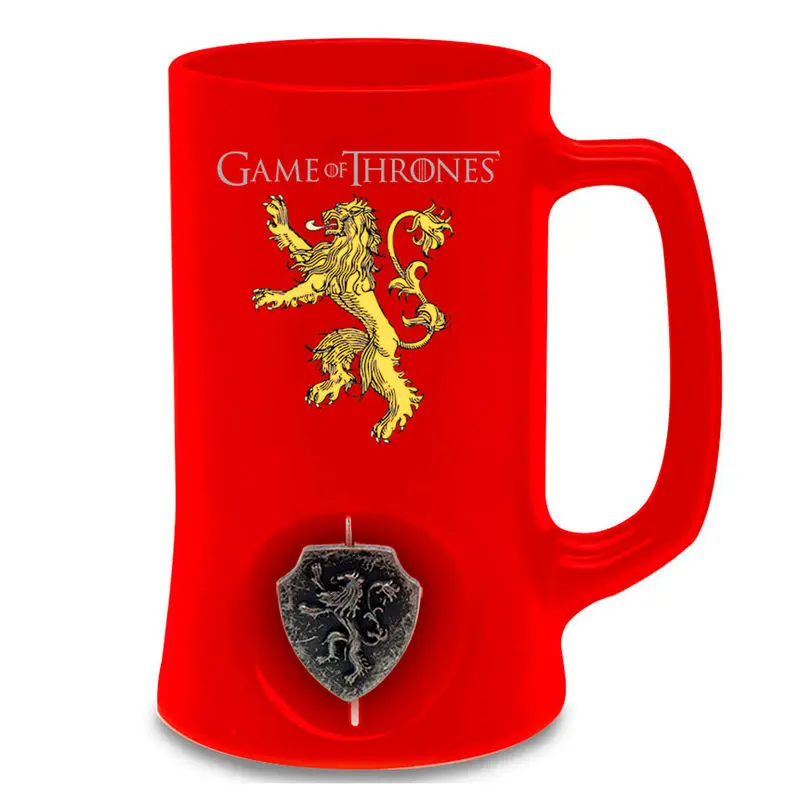 Game of Thrones logo 3D Lannister Krug Produktfoto