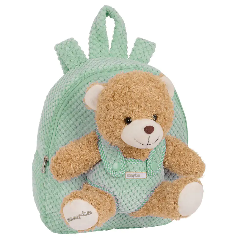 Turquoise Rucksack mit Bär Plüsch 27cm Produktfoto
