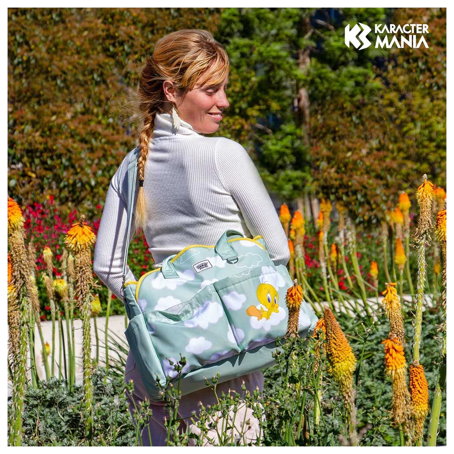 Tweety Clouds Wickeltasche Produktfoto