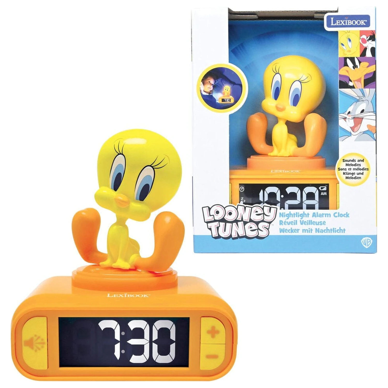 Tweety Wecker mit Nachtlicht Produktfoto