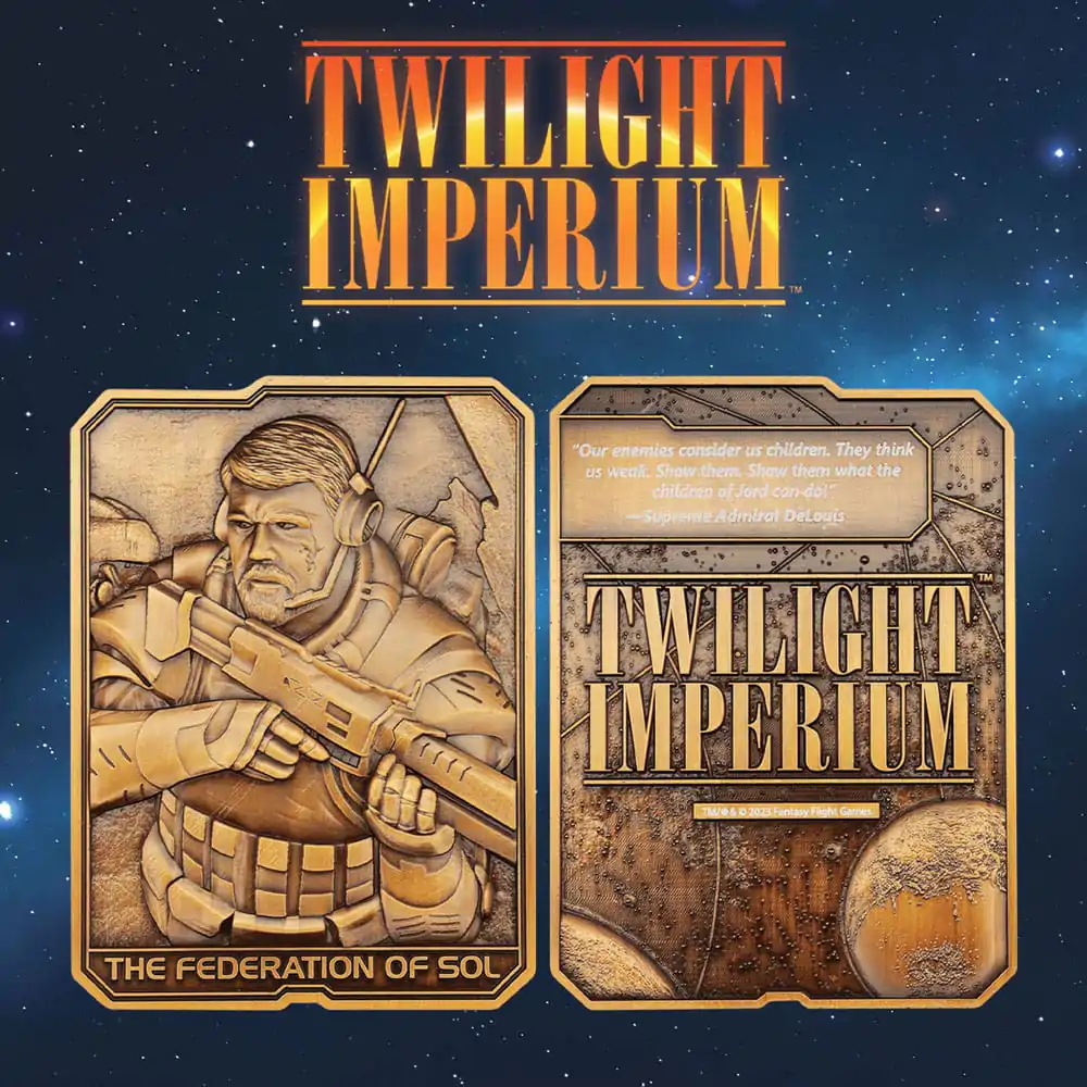 Twilight Imperium Metallbarren The Federation of Sol Limited Edition termékfotó