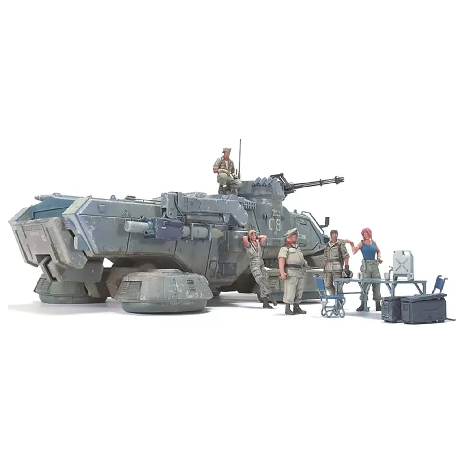 U.C. Hard Graph 1/35 Mobile Suit Gundam Earth Federation Ground Force MS Zug beim Briefing Set Produktfoto