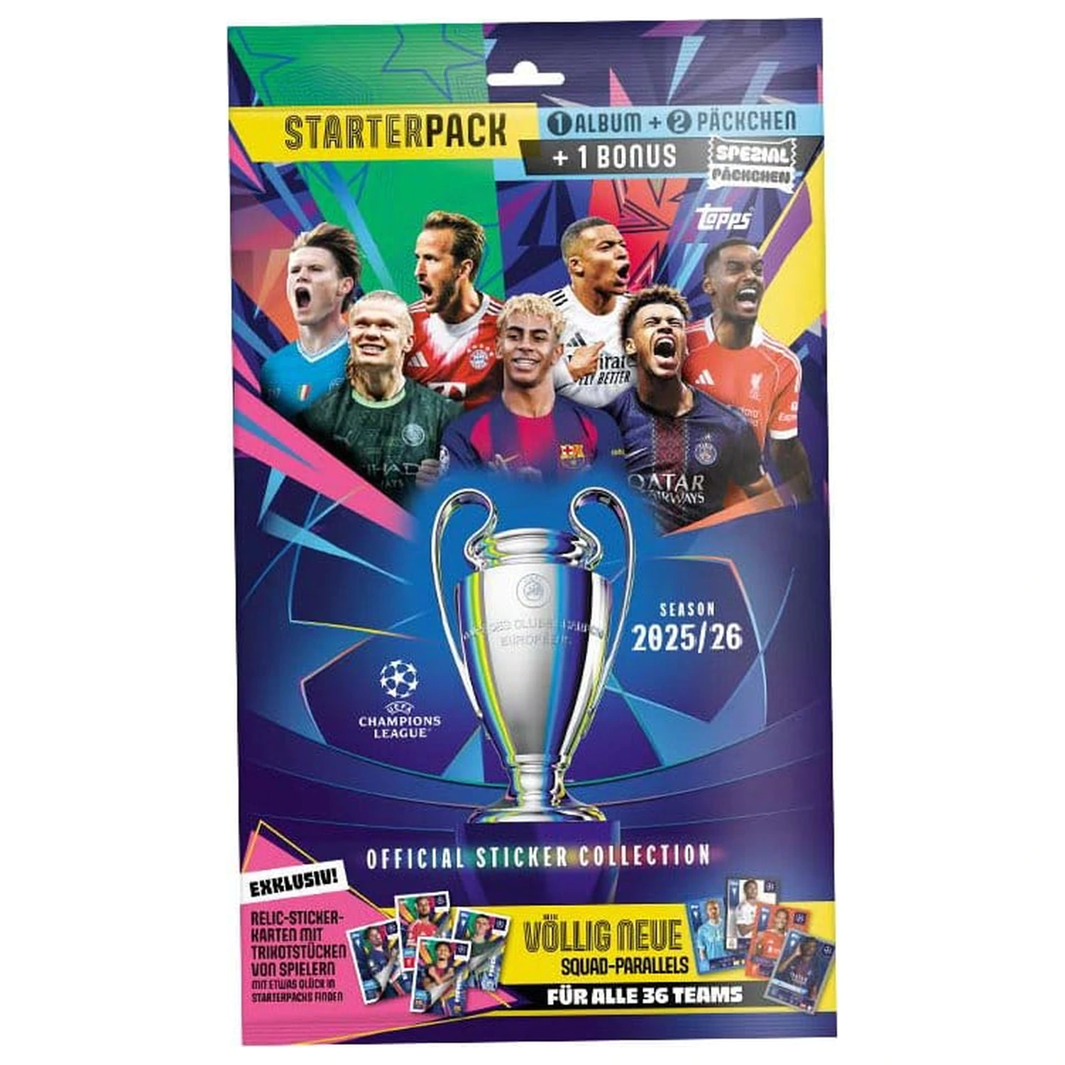 UEFA Champions League 2025/26 Sticker Sammlung Starter Pack Produktfoto