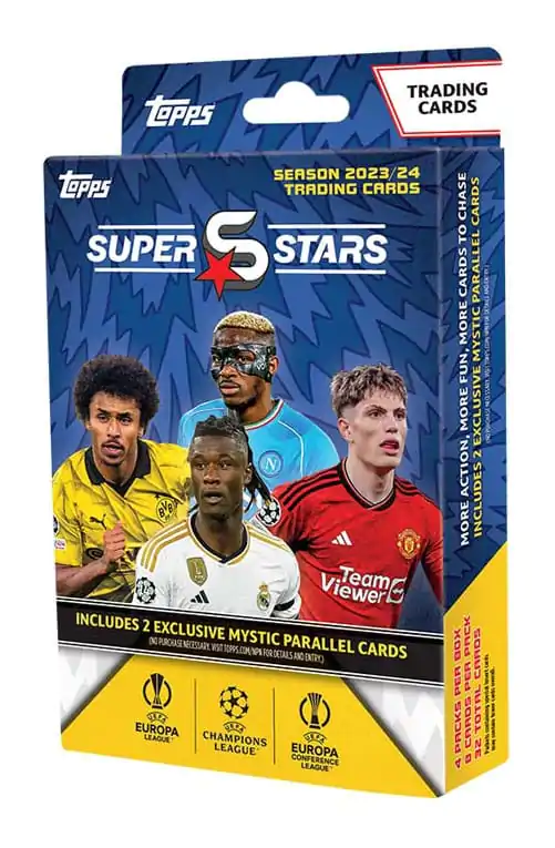 UEFA Champions League Super Stars 2023/24 Sammelkarten Hanger Pack *Englische Version* termékfotó