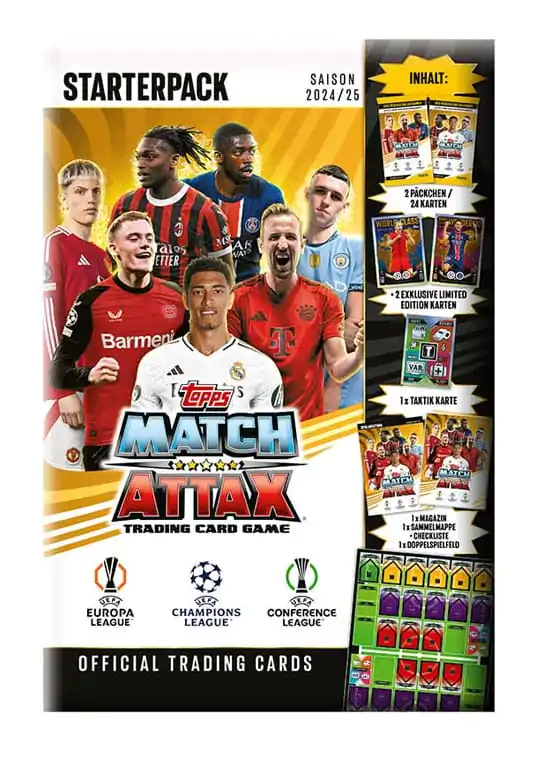 UEFA Club Competitions Match Attax TCG Saison 2024/25 Starterpack *Deutsche Version* Produktfoto