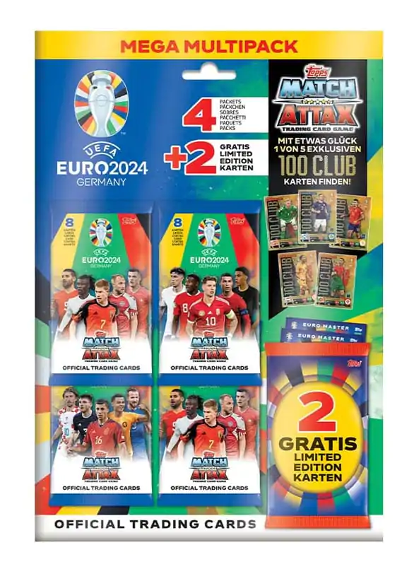 UEFA EURO 2024 Trading Cards 100 Club Mega Multipack *Deutsche Edition* Produktfoto