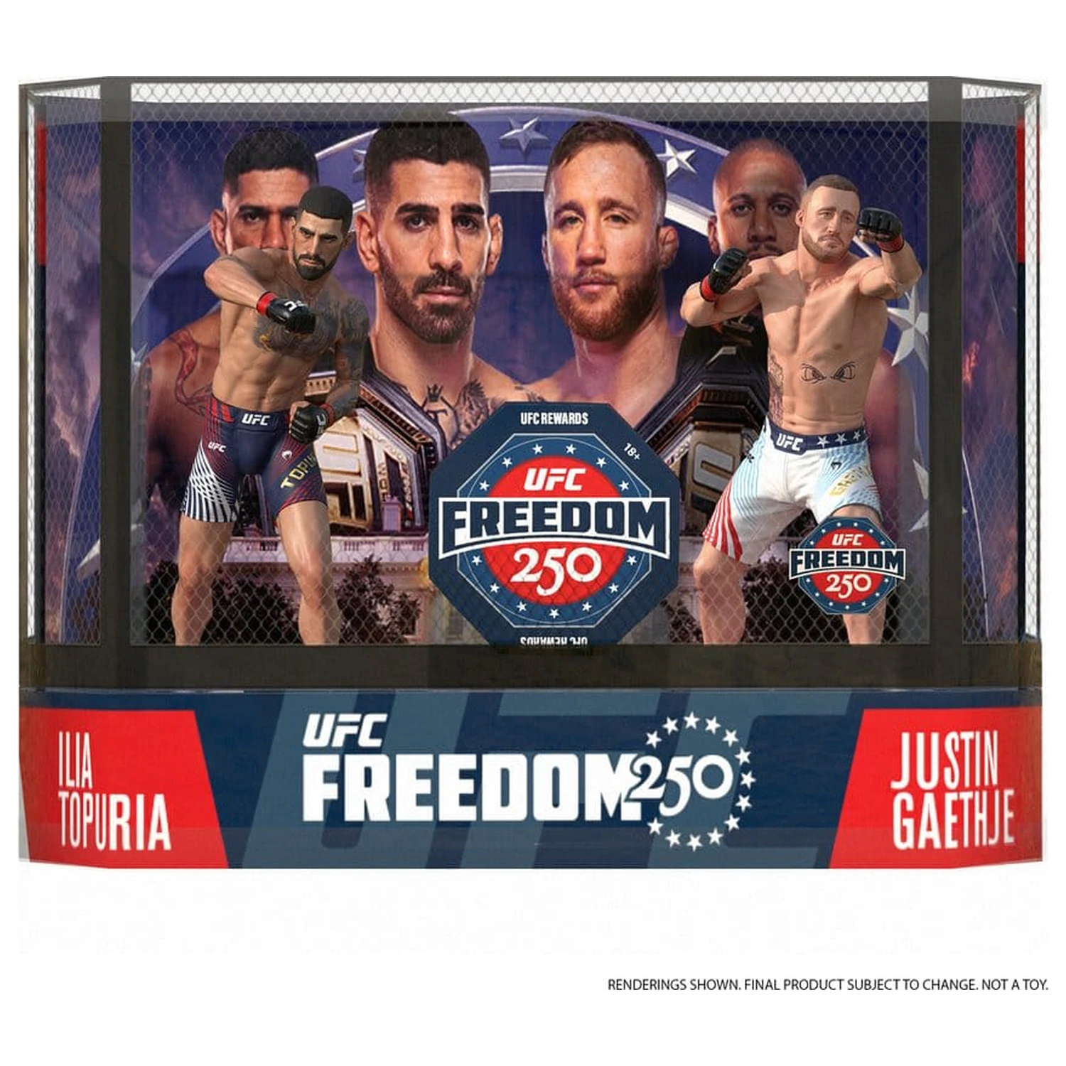 UFC McFarlane’s SportsPicks Actionfiguren 2er-Pack Ilia Topuria vs Justin Gaethje (Freedom 250) 18 cm Produktfoto