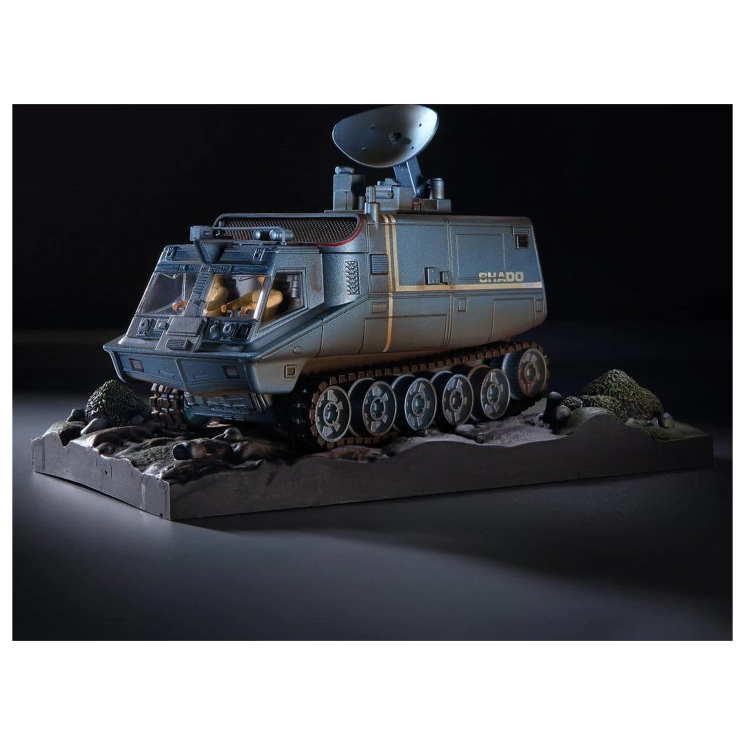 UFO Druckguss Modell S.H.A.D.O. Mobil (mit Radar) 17 cm Produktfoto