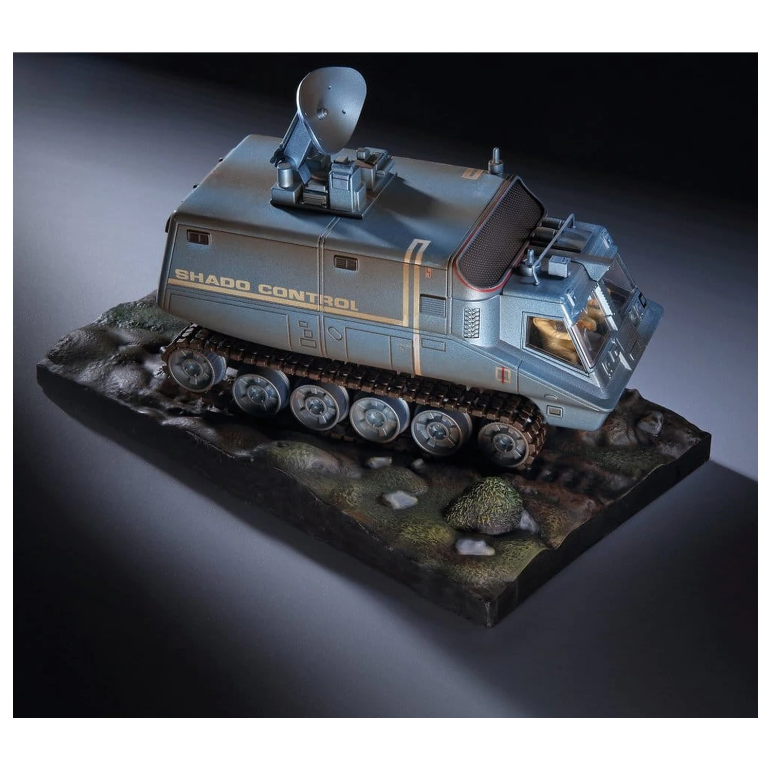 UFO Druckguss Modell S.H.A.D.O. Mobil (mit Radar) 17 cm Produktfoto