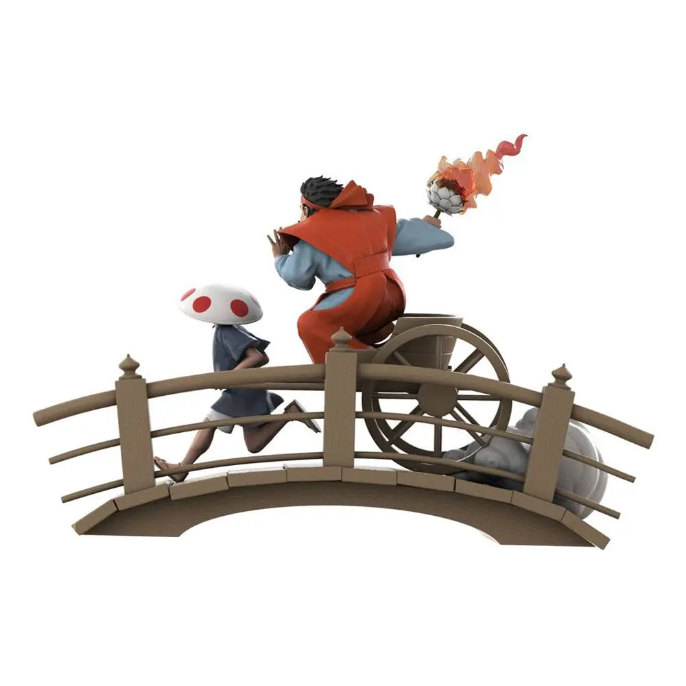 Ukiyo-E Statue Rickshaw Kart: Mushroom Shogun by Jed Henry Limited Edition 22 cm Produktfoto