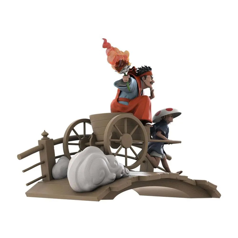 Ukiyo-E Statue Rickshaw Kart: Mushroom Shogun by Jed Henry Limited Edition 22 cm Produktfoto