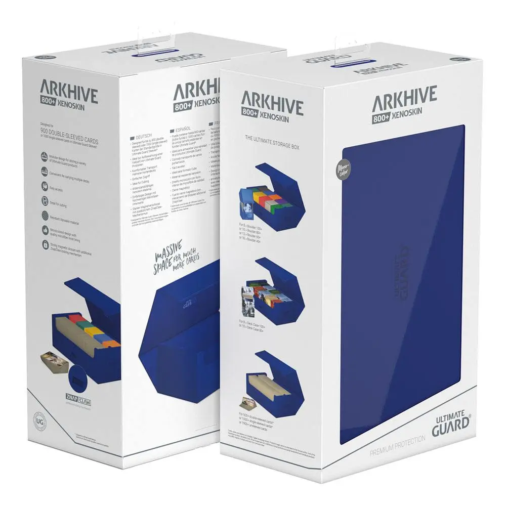 Ultimate Guard Arkhive 800+ XenoSkin Monocolor Blau Produktfoto