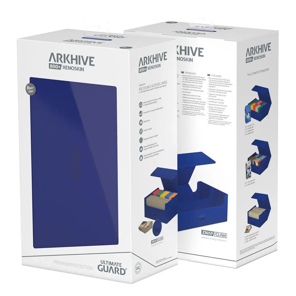 Ultimate Guard Arkhive 800+ XenoSkin Monocolor Blau Produktfoto