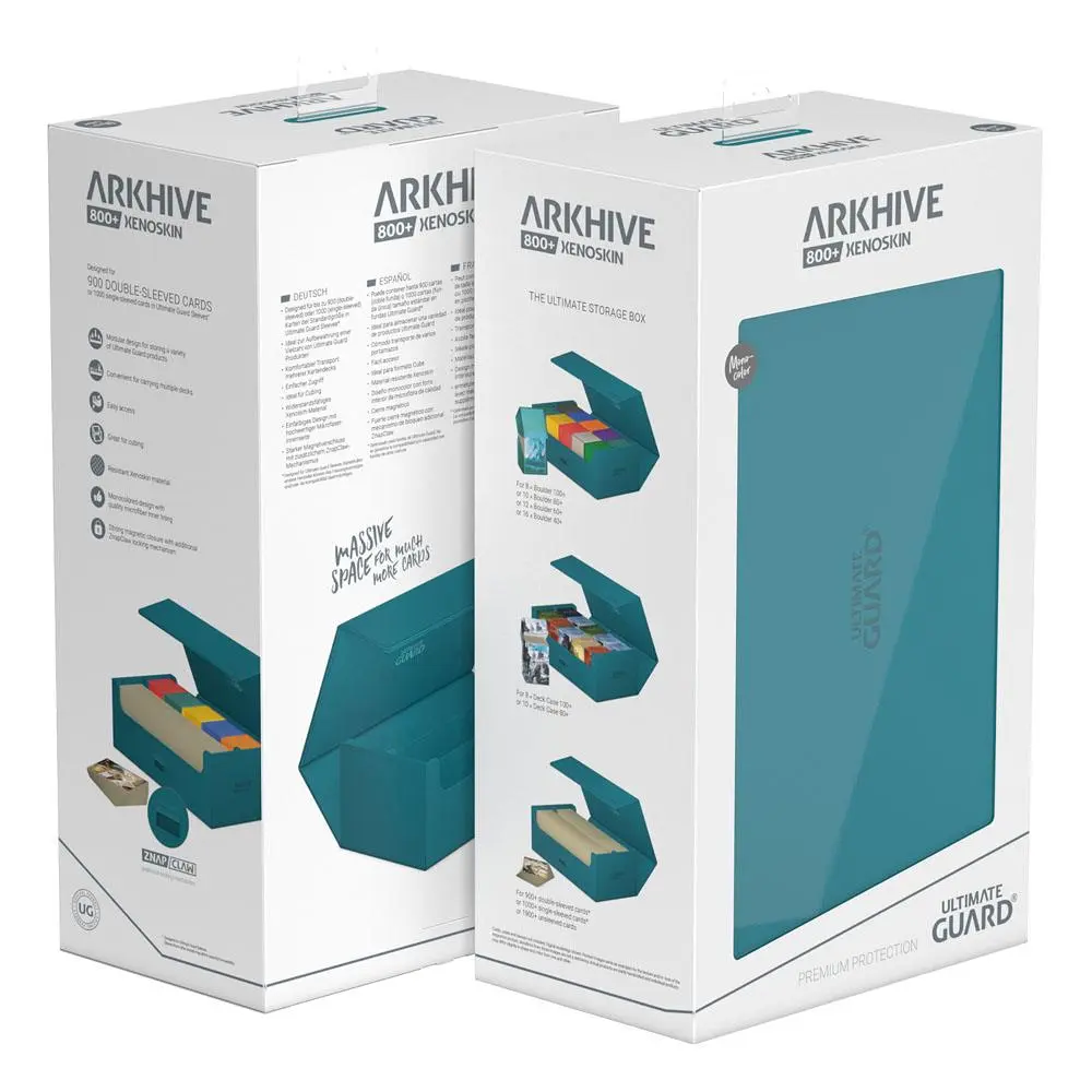 Ultimate Guard Arkhive 800+ XenoSkin Monocolor Petrolblau Produktfoto