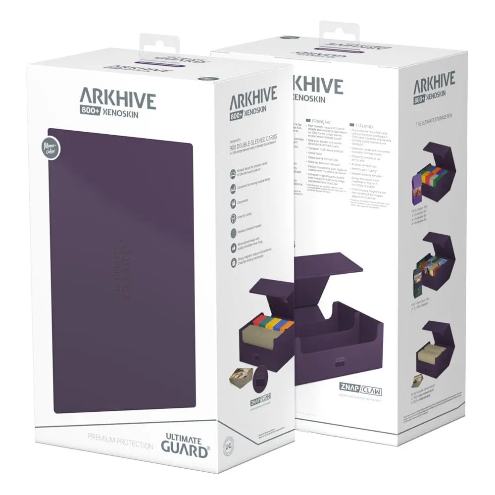 Ultimate Guard Arkhive 800+ XenoSkin Monocolor Violett Produktfoto