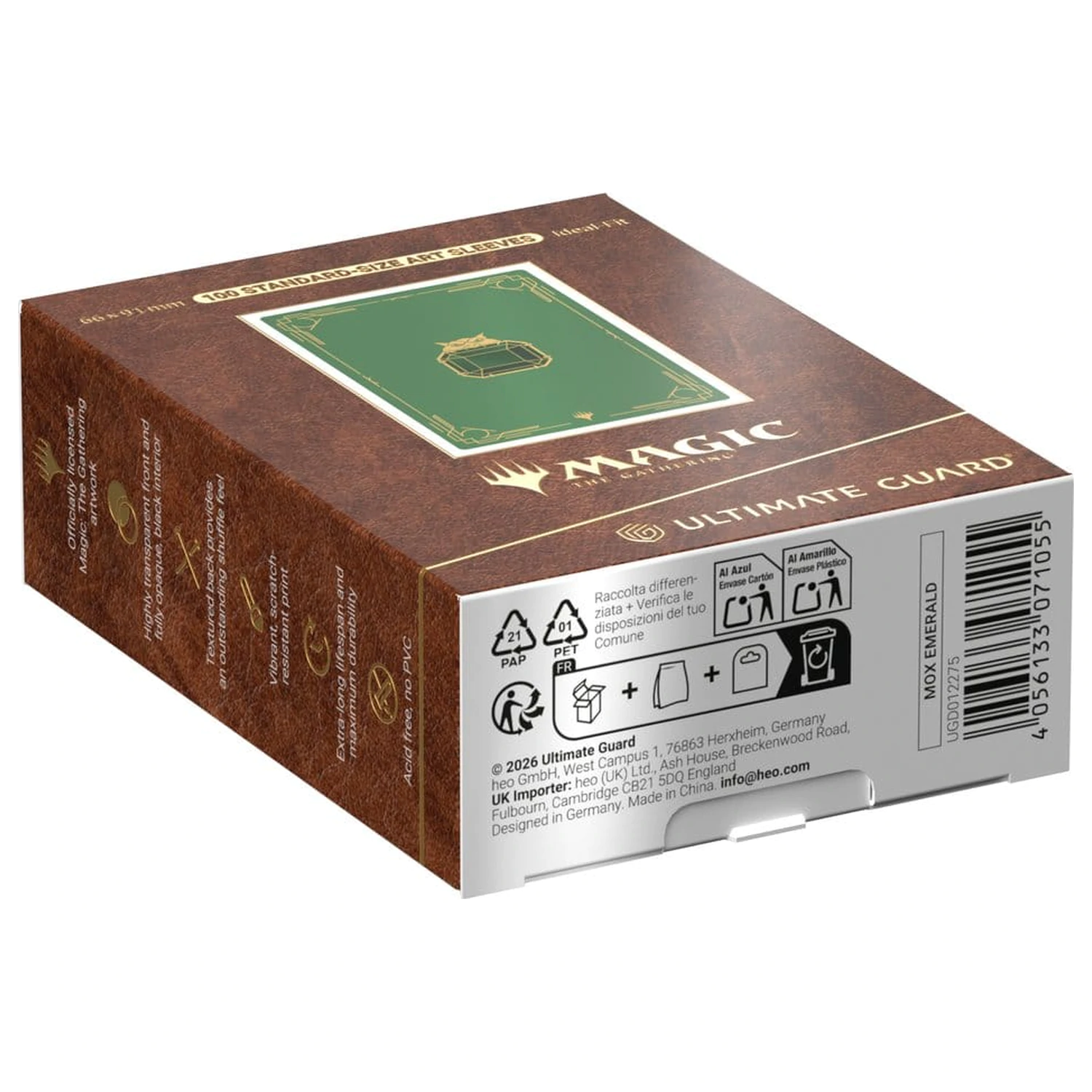 Ultimate Guard Art Sleeves Magic: The Gathering "Mox Collection" - Smaragd Produktfoto
