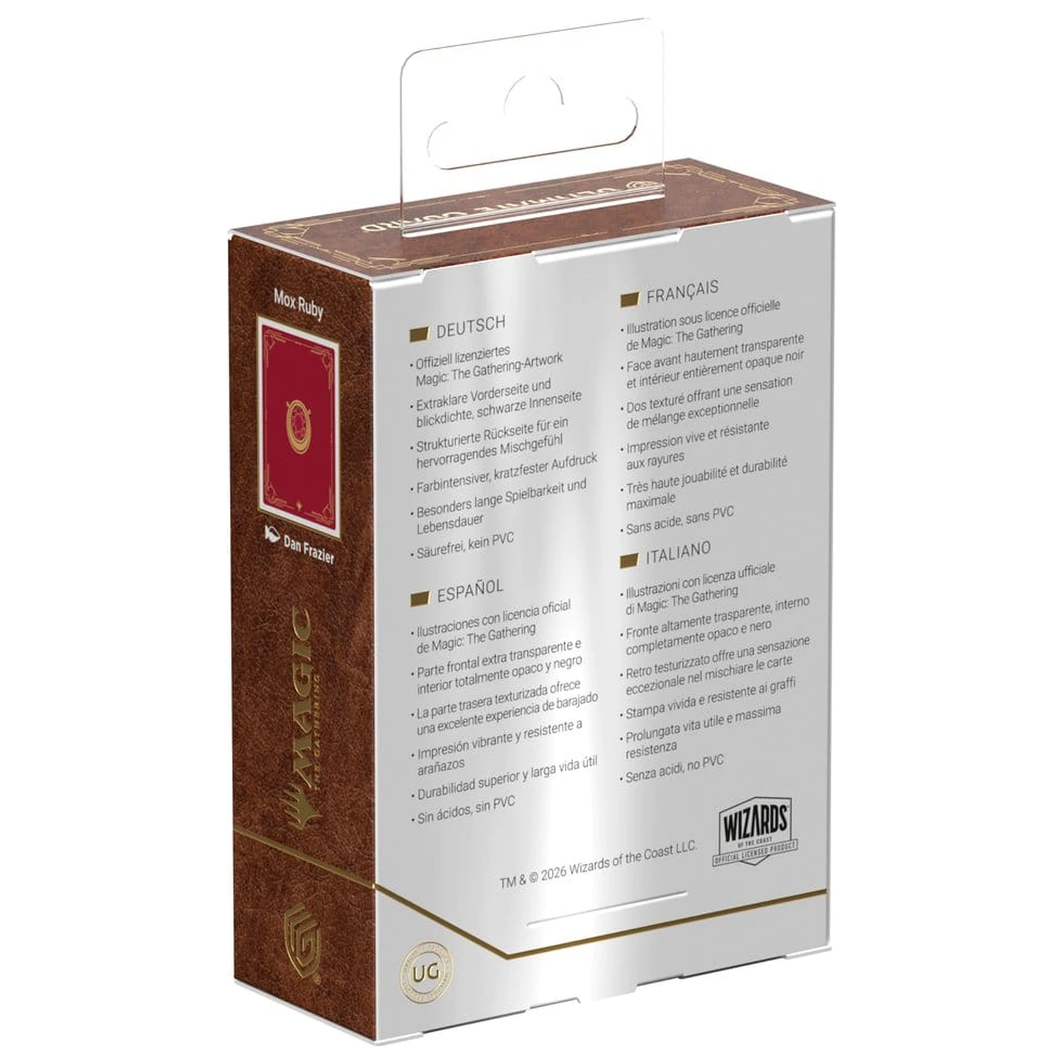 Ultimate Guard Art Hüllen Magic: The Gathering "Mox Collection" - Ruby Produktfoto