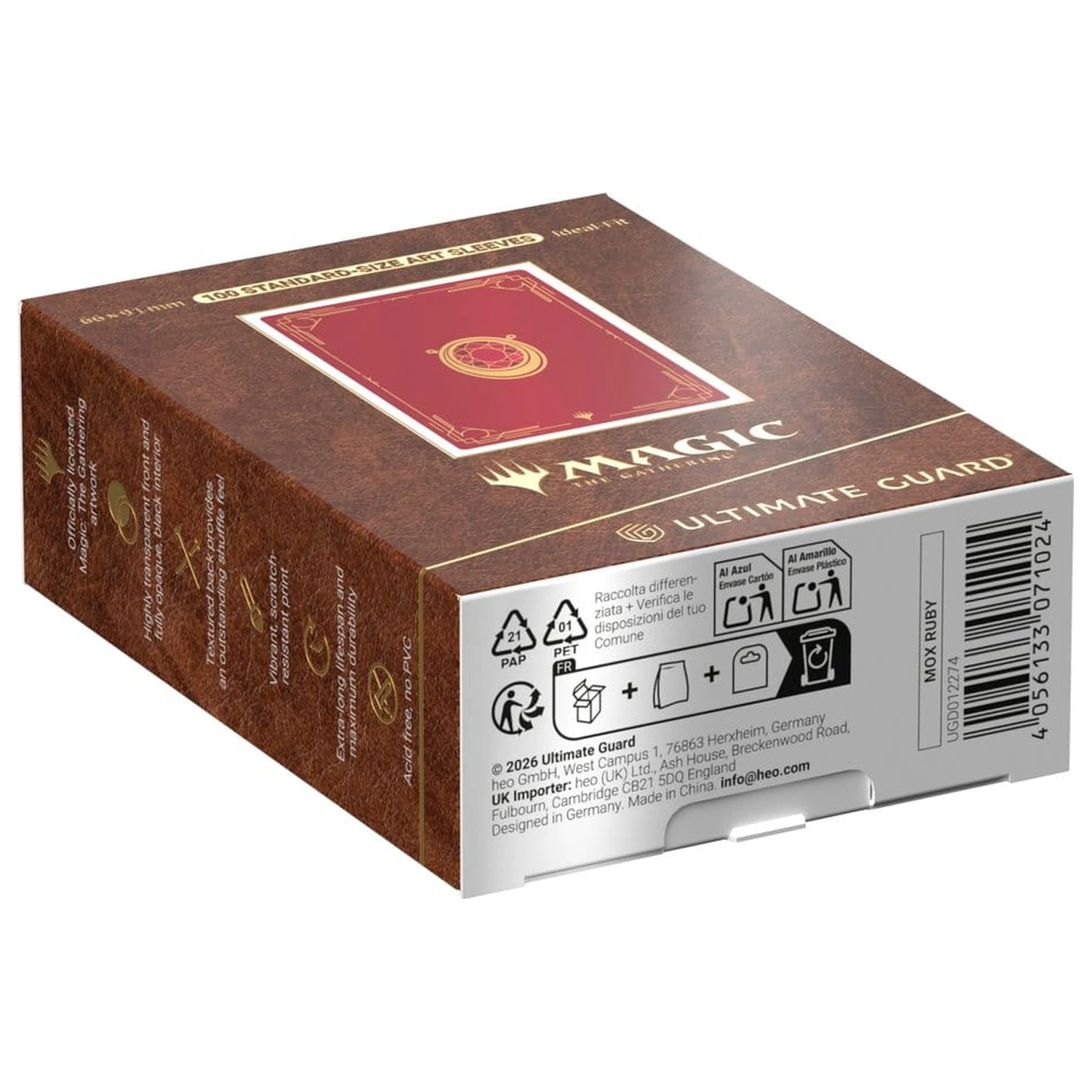 Ultimate Guard Art Hüllen Magic: The Gathering "Mox Collection" - Ruby Produktfoto
