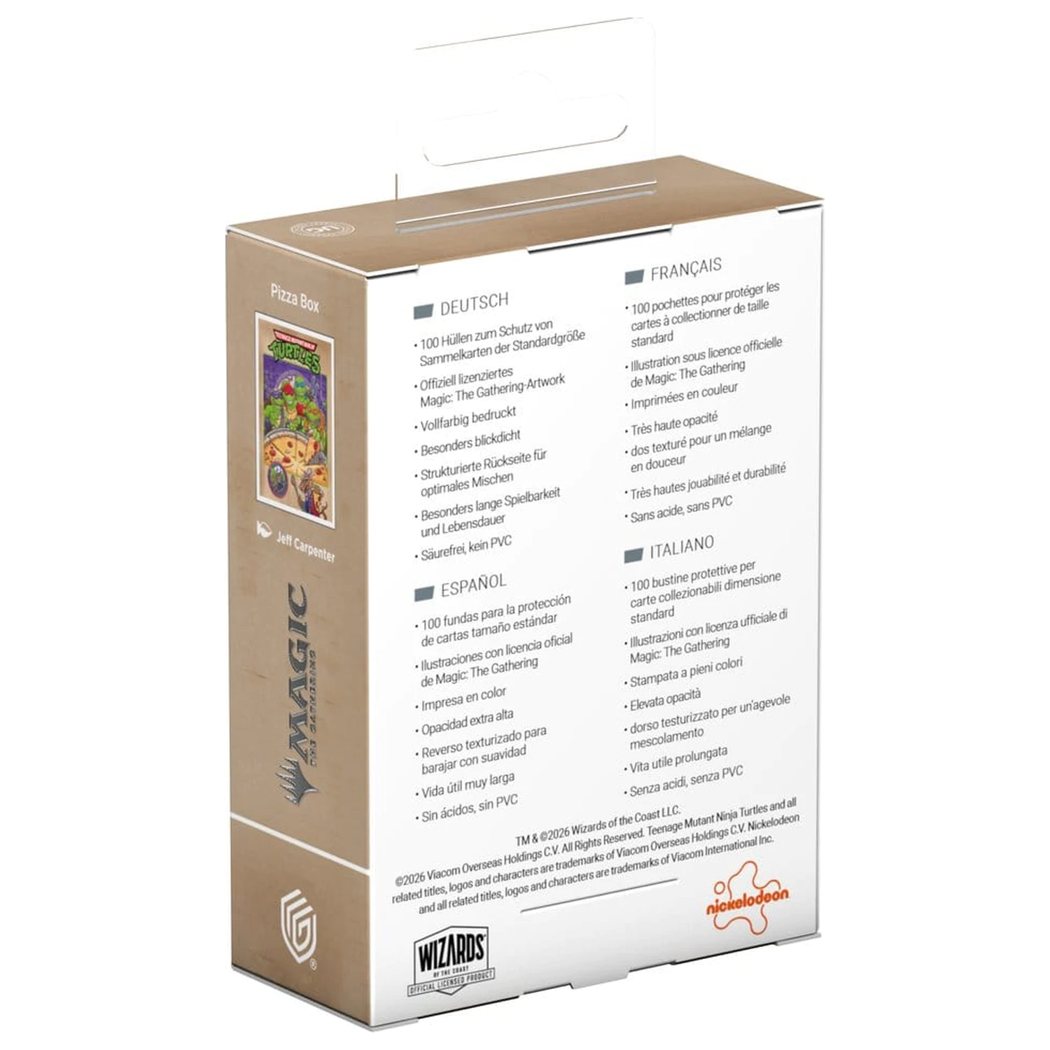 Ultimate Guard Art Sleeves Magic: The Gathering | Teenage Mutant Ninja Turtles - Pizza Box Kartendeck-Hüllen Produktfoto