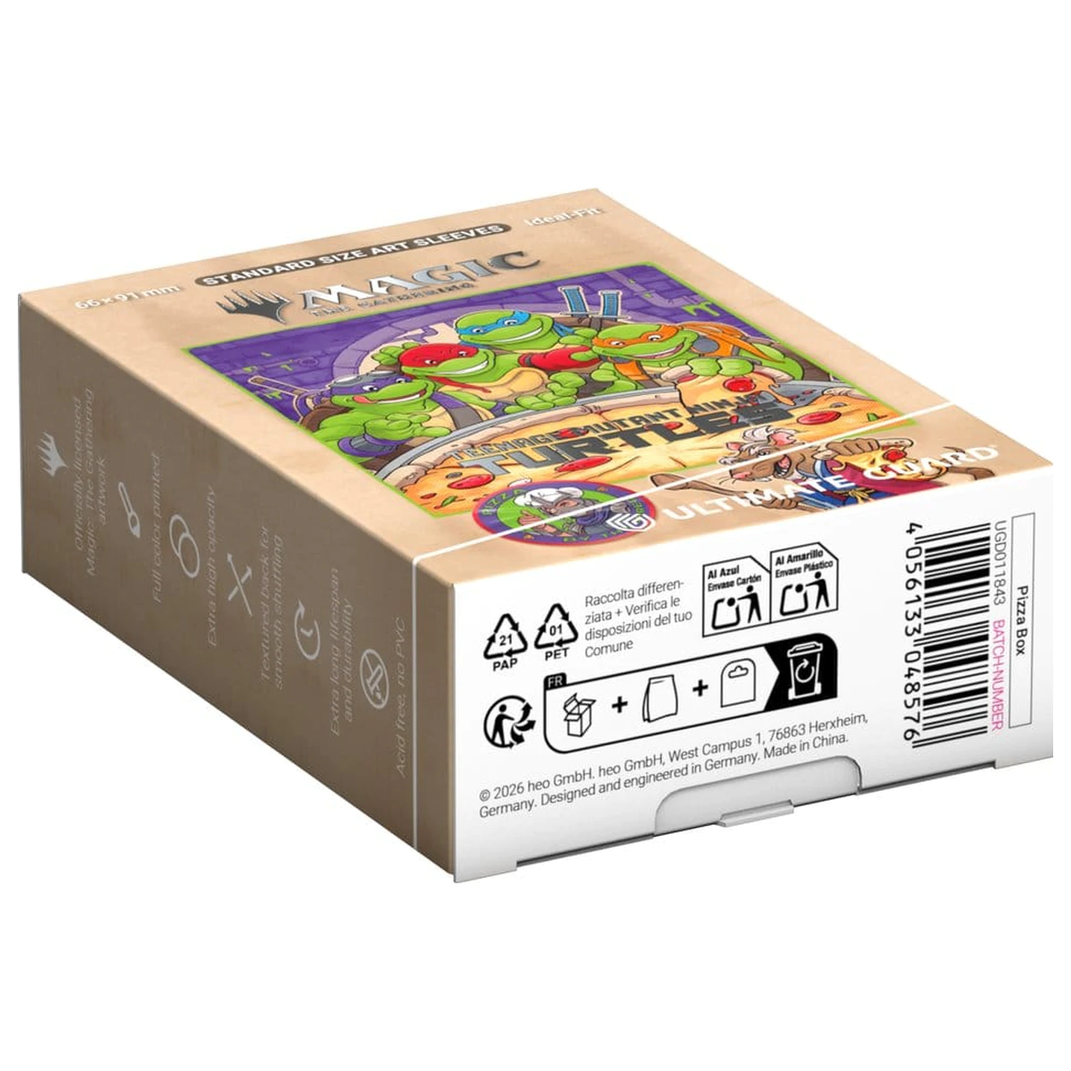 Ultimate Guard Art Sleeves Magic: The Gathering | Teenage Mutant Ninja Turtles - Pizza Box Kartendeck-Hüllen Produktfoto