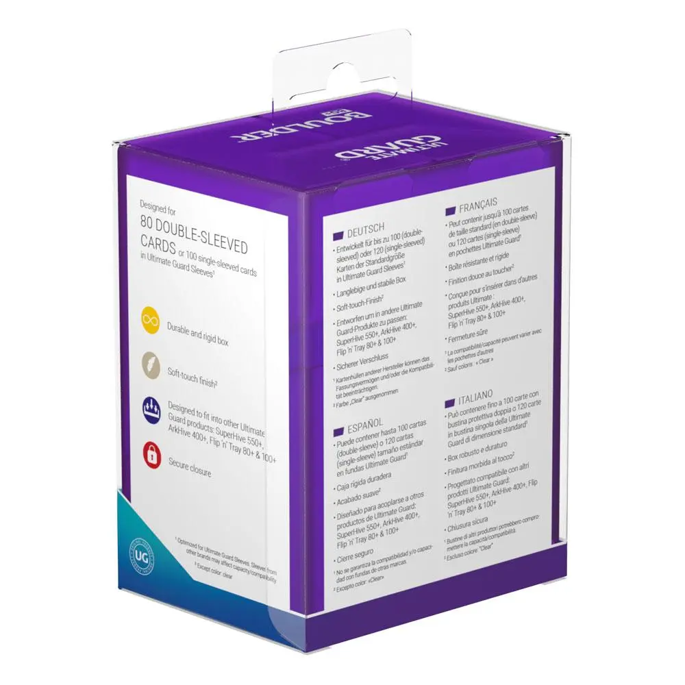 Ultimate Guard Boulder Deck Case 80+ Standardgröße Amethyst Produktfoto