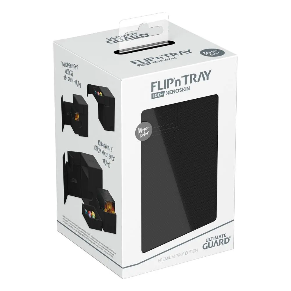 Ultimate Guard Flip`n`Tray 100+ XenoSkin Monocolor Schwarz Produktfoto