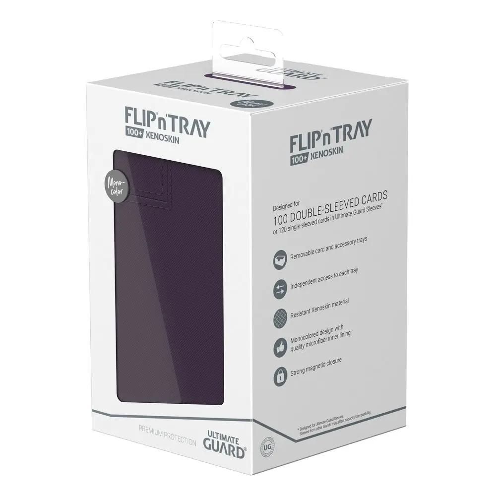 Ultimate Guard Flip`n`Tray 100+ XenoSkin Monocolor Violett Produktfoto