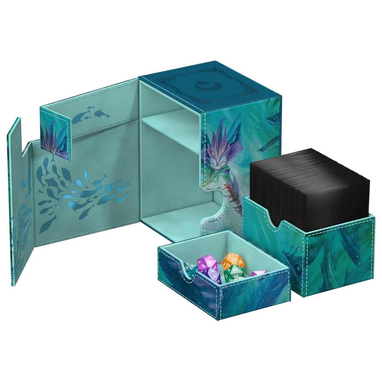 Ultimate Guard Flip'n'Tray 133+ Xenoskin Magic: The Gathering "Lorwyn Eclipsed" - Silvergill Mentor Produktfoto