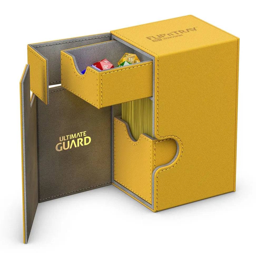 Ultimate Guard Flip´n´Tray  Deck Case 80+ Standard Größe XenoSkin Amber Produktfoto