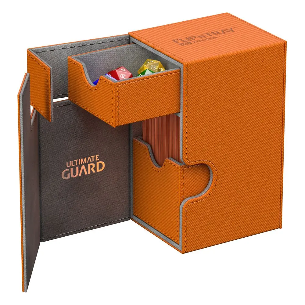 Ultimate Guard Flip´n´Tray  Deck Case 80+ Standard Größe XenoSkin Orange Produktfoto