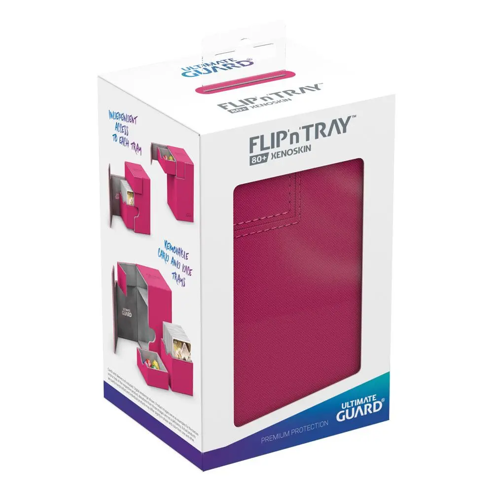 Ultimate Guard Flip´n´Tray Deck Case 80+ Standardgröße XenoSkin Pink Produktfoto