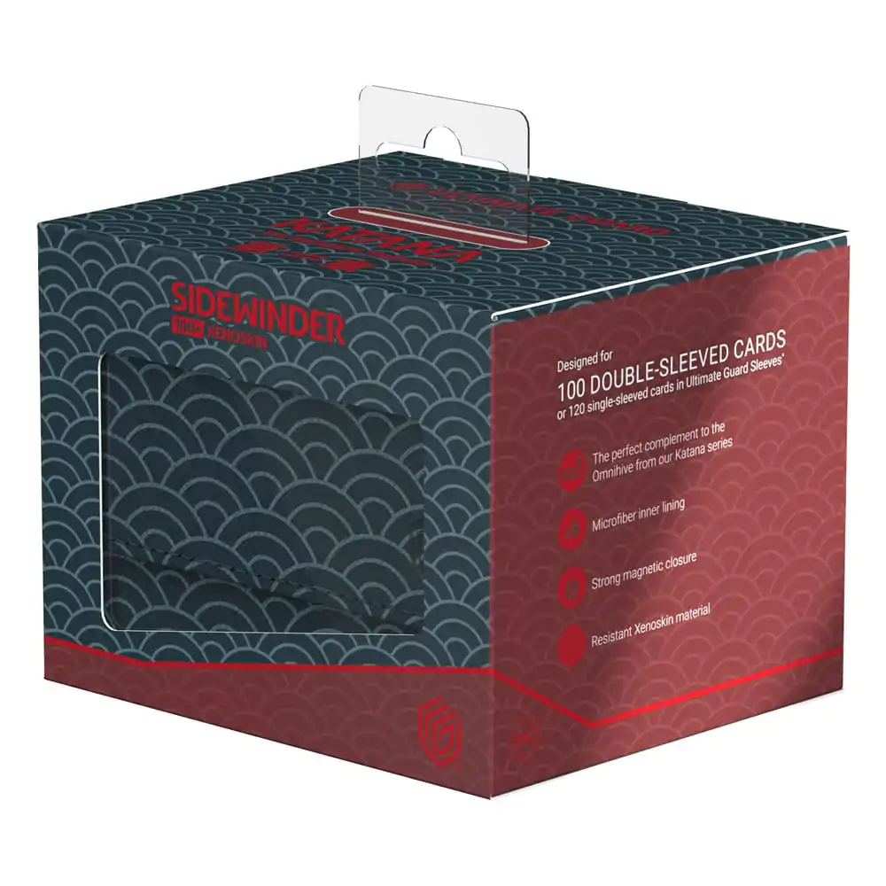 Ultimate Guard Sidewinder 100+ Katana: The Shogun's Journey - Part 2 - Seigaiha (Dark Blue / Dark Red) Produktfoto
