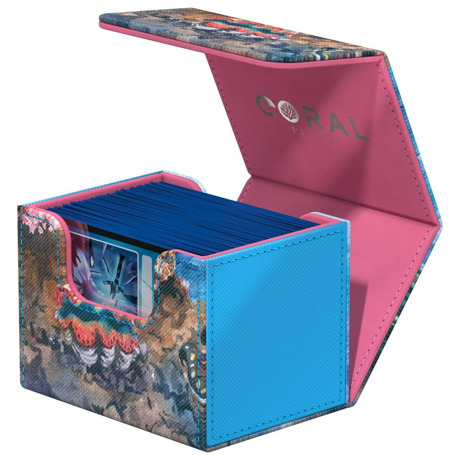 Ultimate Guard Sidewinder 100+ Xenoskin "Coral Places" - Seablue Hush Produktfoto