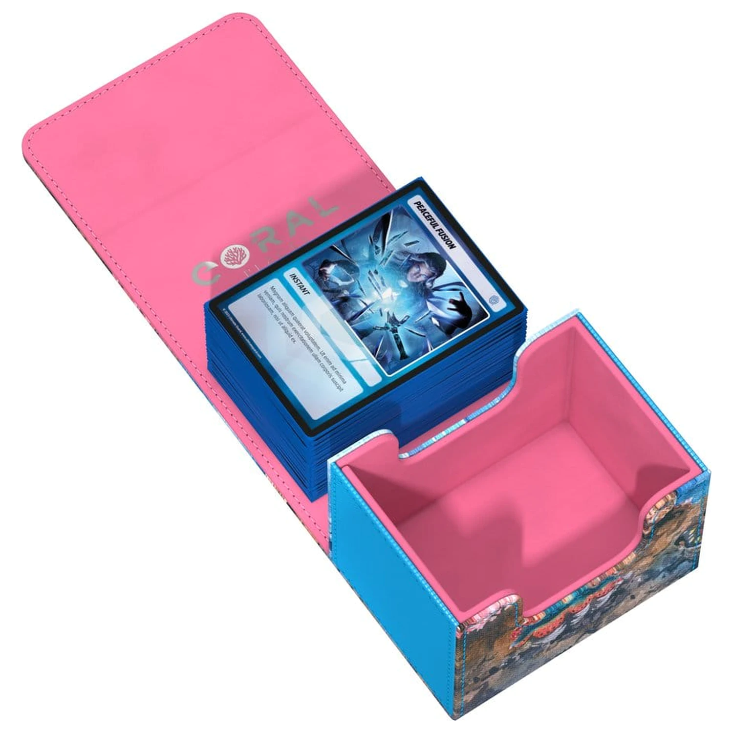 Ultimate Guard Sidewinder 100+ Xenoskin "Coral Places" - Seablue Hush Produktfoto