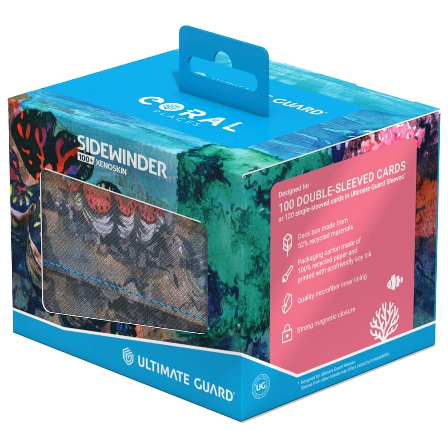 Ultimate Guard Sidewinder 100+ Xenoskin "Coral Places" - Seablue Hush Produktfoto
