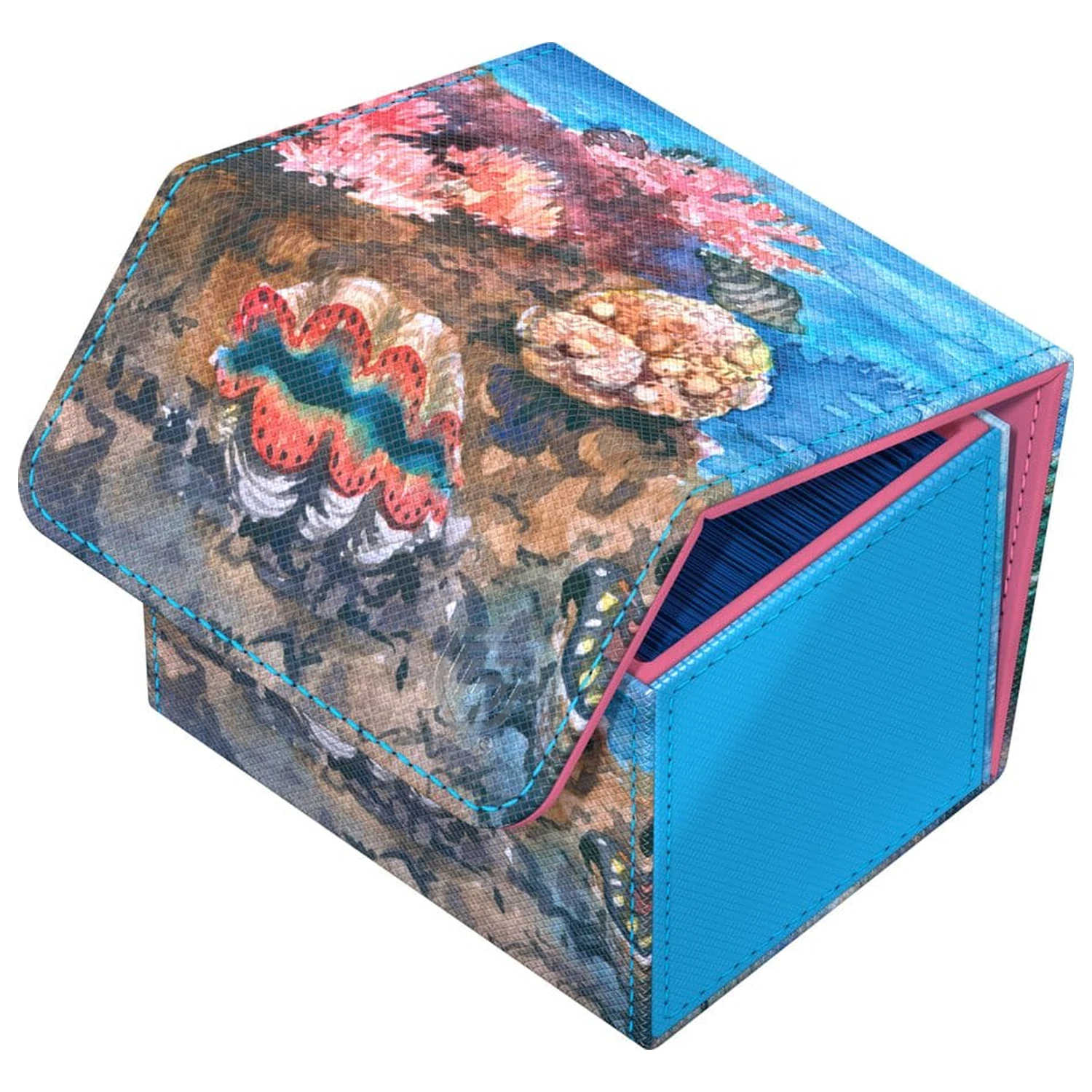 Ultimate Guard Sidewinder 100+ Xenoskin "Coral Places" - Seablue Hush Produktfoto