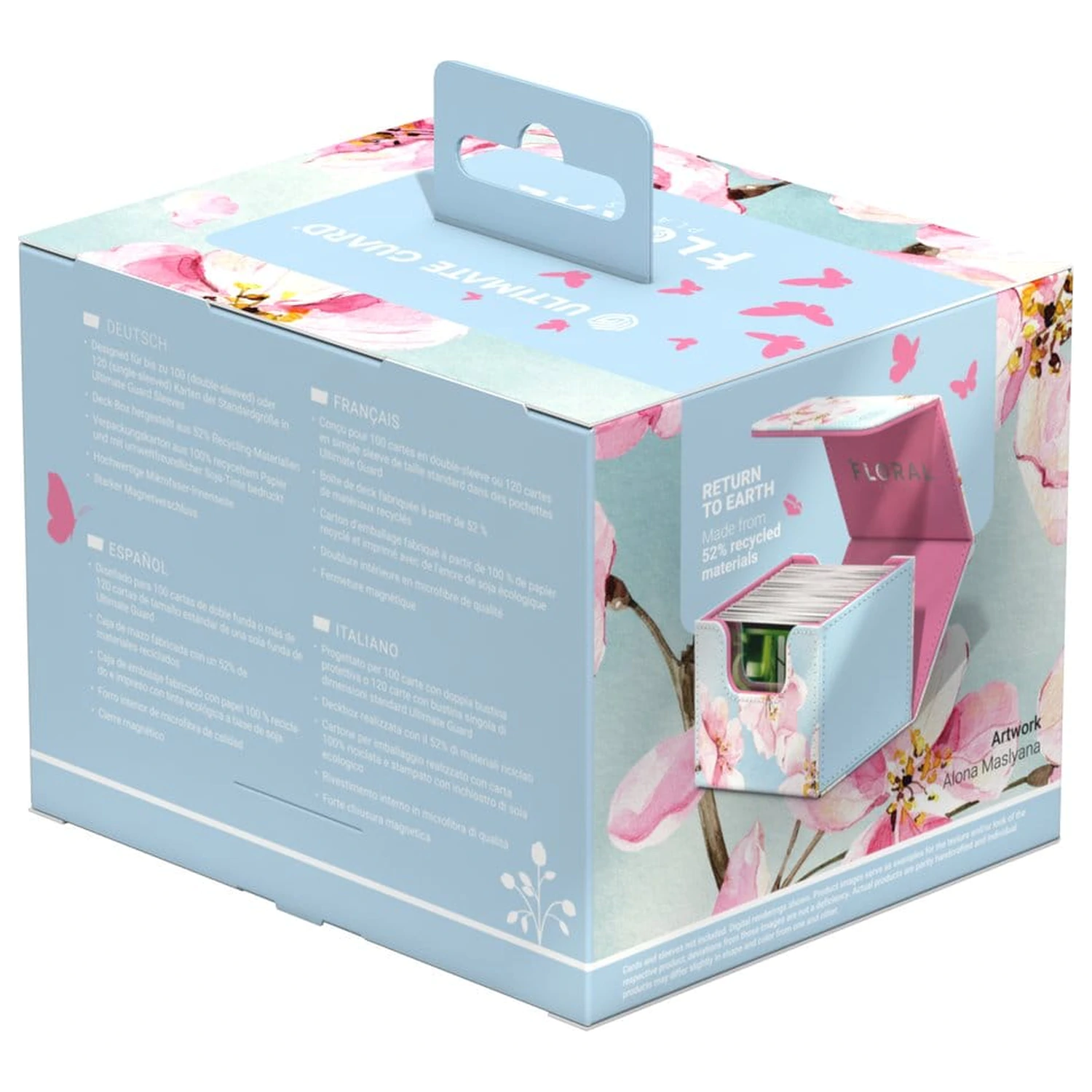 Ultimate Guard Sidewinder 100+ Xenoskin "Floral Places" - Kirschblüte Produktfoto