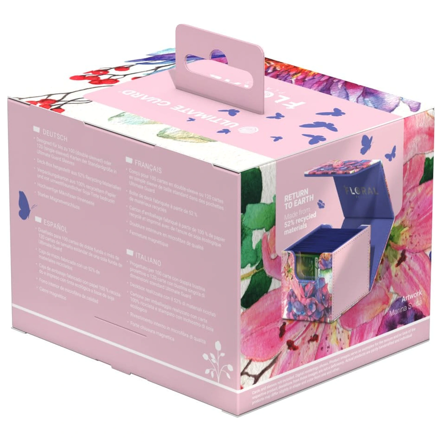 Ultimate Guard Sidewinder für 100+ Karten Xenoskin "Floral Places" - Lotus Bloom Produktfoto