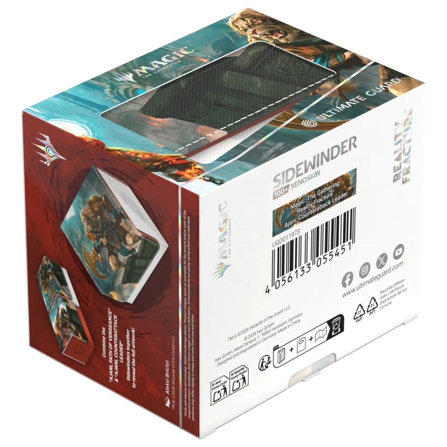 Ultimate Guard Sidewinder 100+ Xenoskin Magic: The Gathering "Reality Fracture" - Ajani, Counterattack Leader Produktfoto
