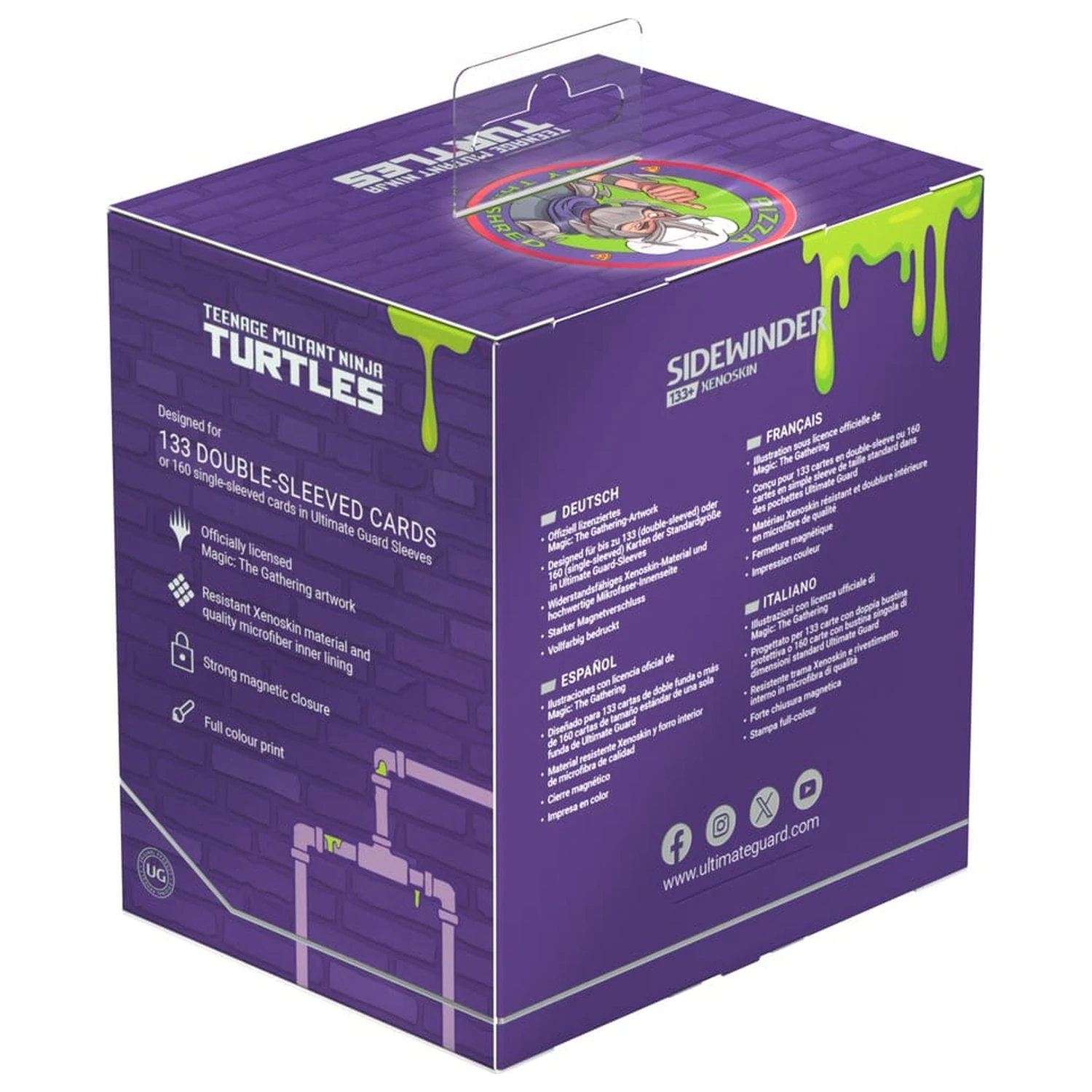 Ultimate Guard Sidewinder 133+ Xenoskin Magic: The Gathering | Teenage Mutant Ninja Turtles - Pizza Box Produktfoto