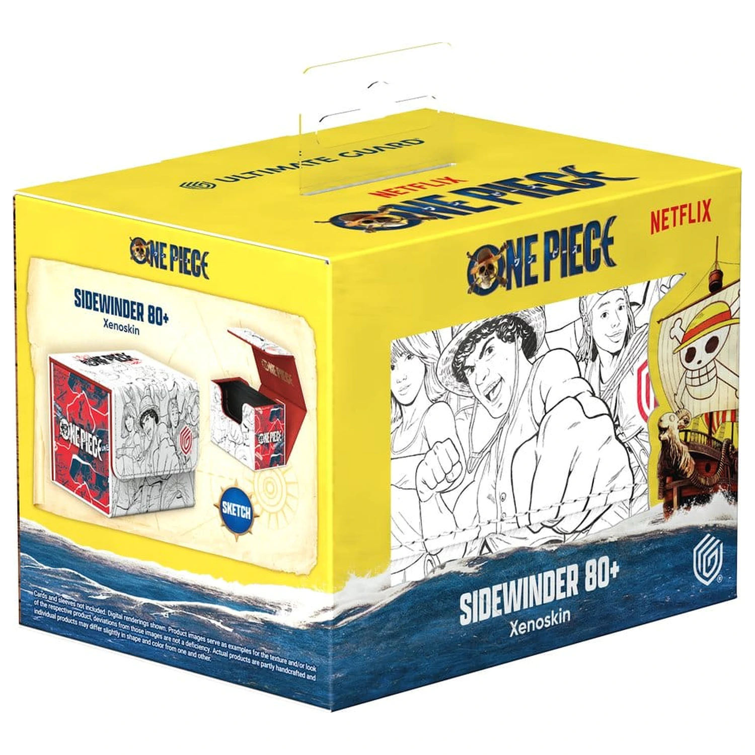 Ultimate Guard Sidewinder 80+ Xenoskin einteilige Box – Sketch Produktfoto