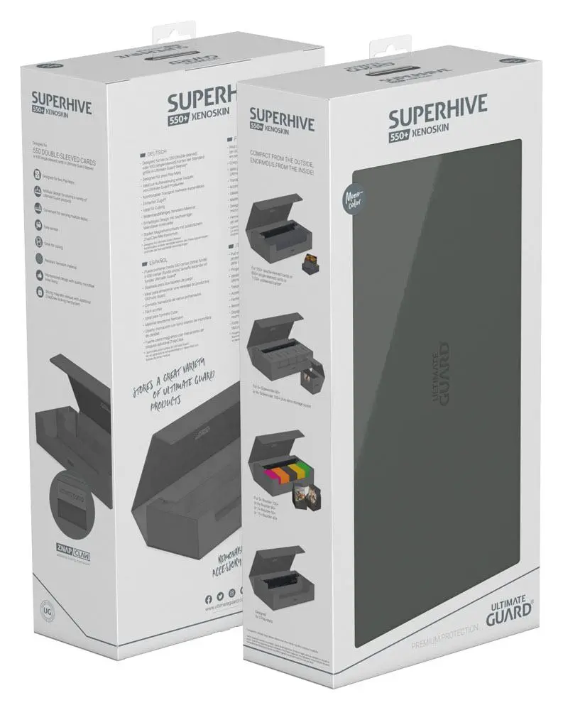 Ultimate Guard Superhive 550+ XenoSkin Monocolor Grau termékfotó
