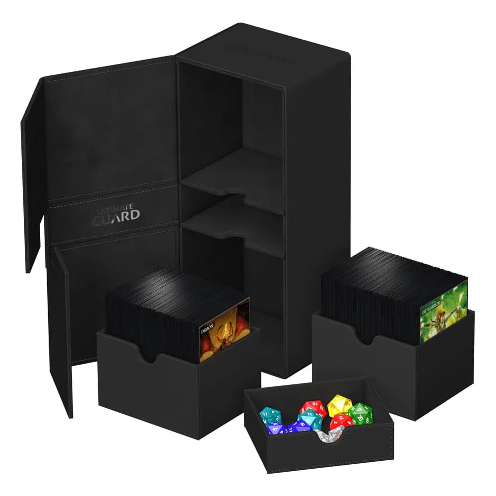 Ultimate Guard Twin Flip`n`Tray 266+ Xenoskin Schwarz Produktfoto