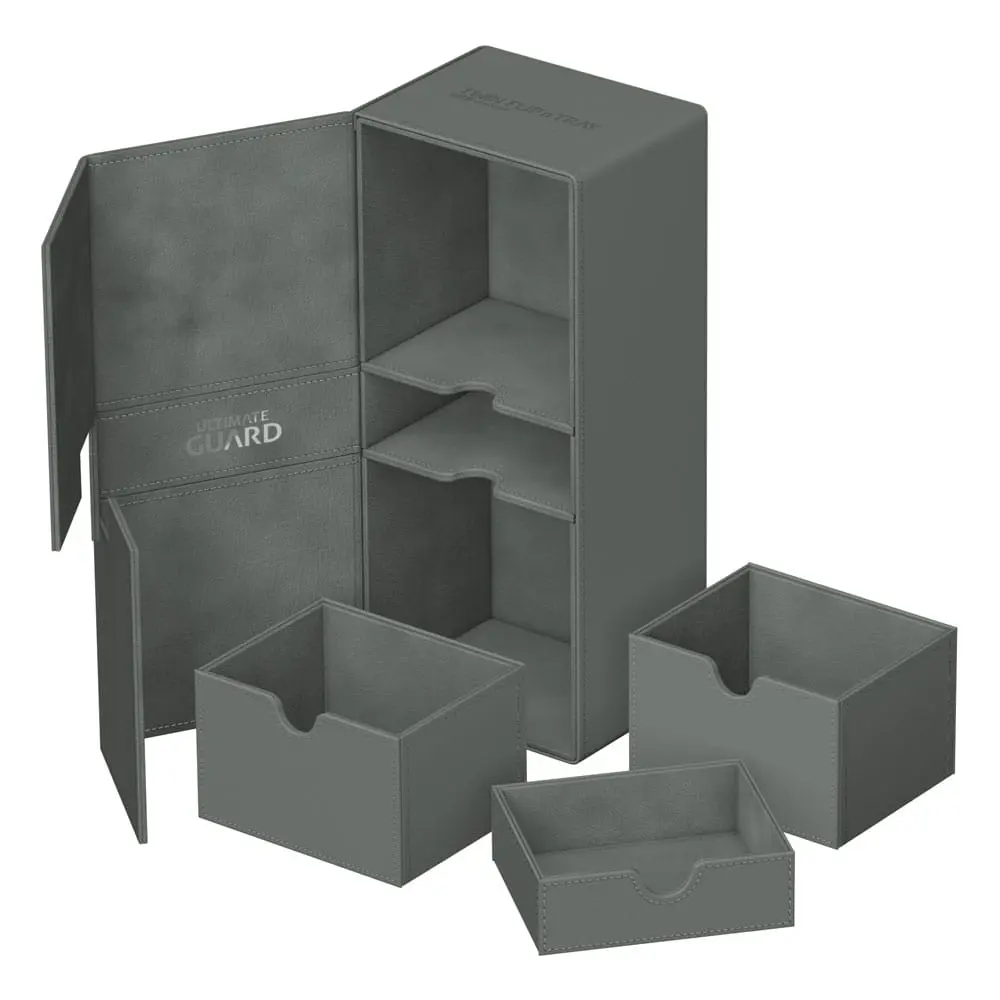 Ultimate Guard Twin Flip`n`Tray 266+ Xenoskin Grau Produktfoto